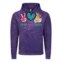 Cloud Purple peace love easter with bunny and butterfly Vintage Hoodie - Artiststas