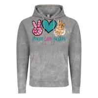 Cloud Rock peace love easter with bunny and butterfly Vintage Hoodie - Artiststas