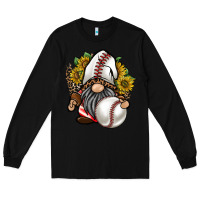 Black baseball gnome Long Sleeve Tee - RacoonDesign