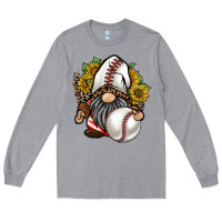 Heather Grey baseball gnome Long Sleeve Tee - RacoonDesign