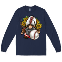 Navy baseball gnome Long Sleeve Tee - RacoonDesign