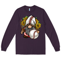 Plum baseball gnome Long Sleeve Tee - RacoonDesign