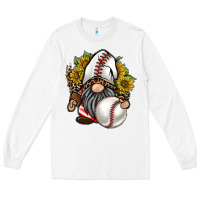 White baseball gnome Long Sleeve Tee - RacoonDesign