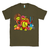Army Green Softball Coffee Mug Classic Tee - FaDigitalArtStudio