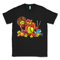 Black Softball Coffee Mug Classic Tee - FaDigitalArtStudio