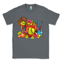 Charcoal Heather Softball Coffee Mug Classic Tee - FaDigitalArtStudio