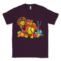 Plum Softball Coffee Mug Classic Tee - FaDigitalArtStudio