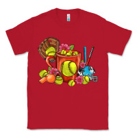 Red Softball Coffee Mug Classic Tee - FaDigitalArtStudio