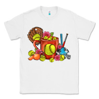 White Softball Coffee Mug Classic Tee - FaDigitalArtStudio