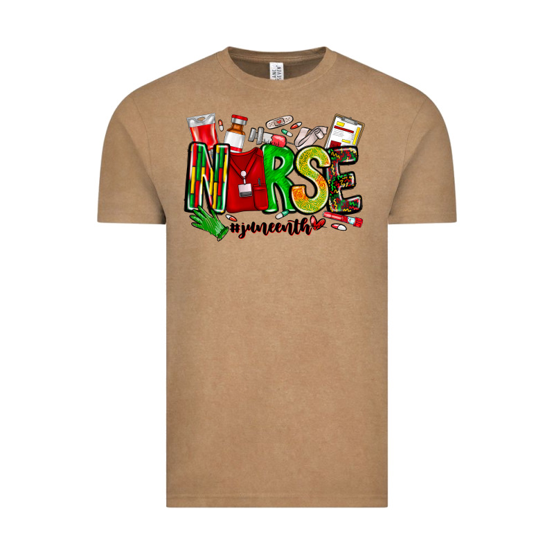 Nurse Juneenth Vintage Tee by CowhideDigitalArt | Teevron