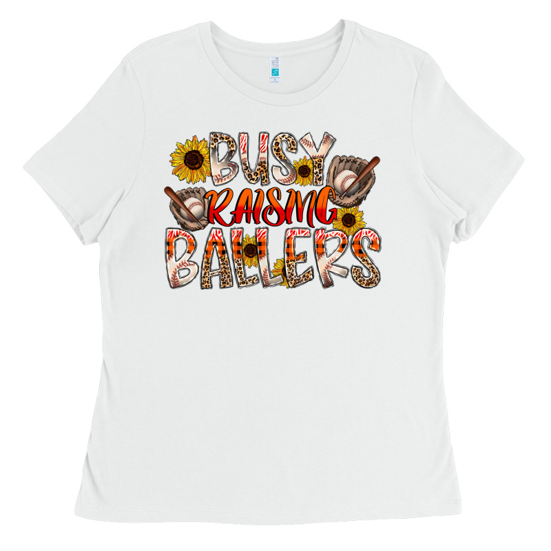 Busy Raising Ballers Ladies Tee by CowhideDigitalArt | Teevron