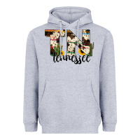 Heather Grey tenesse state cowhide serape cactus Heavyweight Hoodie - RanaPortraitStore