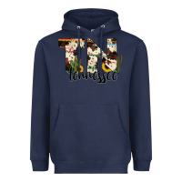 Navy tenesse state cowhide serape cactus Heavyweight Hoodie - RanaPortraitStore