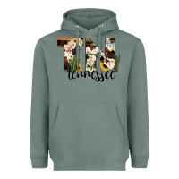 Sage tenesse state cowhide serape cactus Heavyweight Hoodie - RanaPortraitStore
