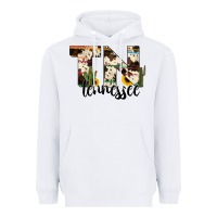 White tenesse state cowhide serape cactus Heavyweight Hoodie - RanaPortraitStore