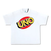 White UNO Card Game Urban Heavy Tee - baoMotion