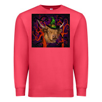 Cardinal halloween glitter highland cow tumbler Premium Sweatshirt - RanaPortraitStore