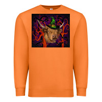 Carrot halloween glitter highland cow tumbler Premium Sweatshirt - RanaPortraitStore