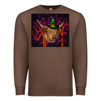 Chestnut halloween glitter highland cow tumbler Premium Sweatshirt - RanaPortraitStore