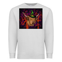 Dove Grey halloween glitter highland cow tumbler Premium Sweatshirt - RanaPortraitStore