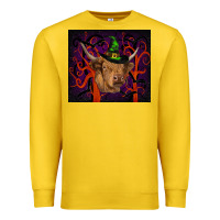 Lemon halloween glitter highland cow tumbler Premium Sweatshirt - RanaPortraitStore