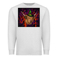Oatmeal Heather halloween glitter highland cow tumbler Premium Sweatshirt - RanaPortraitStore