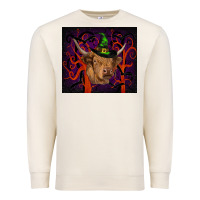 Sandshell halloween glitter highland cow tumbler Premium Sweatshirt - RanaPortraitStore