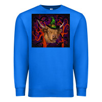 True Royal halloween glitter highland cow tumbler Premium Sweatshirt - RanaPortraitStore