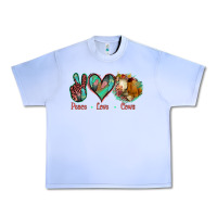Grape Ice Peace Love Cows Urban Heavy Tee - Jasminsmagicworld