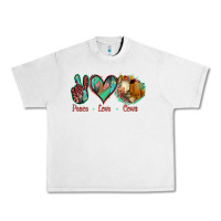 Lunar Rock Peace Love Cows Urban Heavy Tee - Jasminsmagicworld