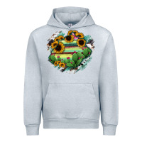 Heather Grey Aguascalientes State Of Mexico Map Urban Hoodie - RanaPortraitStore