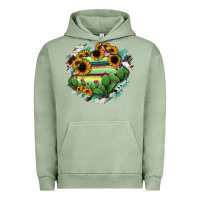 Pigment Oil Green Aguascalientes State Of Mexico Map Urban Hoodie - RanaPortraitStore