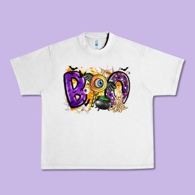 Boo Urban Heavy Tee Designed By Cowhidedigitalart