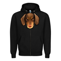 Black Dachshund Zipper Hoodie - Jasminsmagicworld