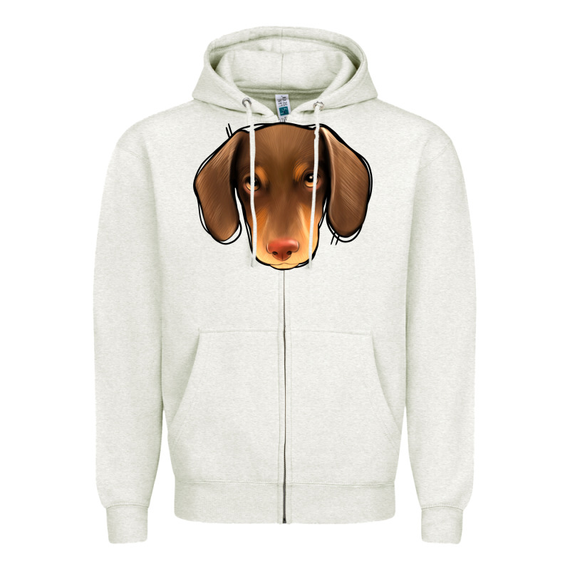 Dachshund Zipper Hoodie by Jasminsmagicworld | Teevron