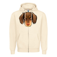 Sandshell Dachshund Zipper Hoodie - Jasminsmagicworld