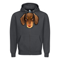 Smoke Dachshund Zipper Hoodie - Jasminsmagicworld