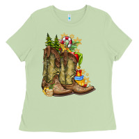 Matcha Christmas Boots Ladies Tee - CowhideDigitalArt