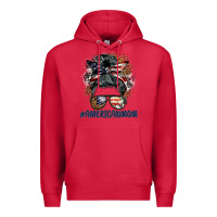 Cardinal americanmom messy bun Premium Hoodie - BarkalooDesign