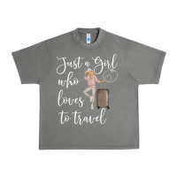 Tornado just a girl who loves to travel traveling women nomad t shirt Urban Heavy Tee - baoMotion