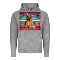 Cloud Rock french bulldog floral Vintage Hoodie - Artiststas