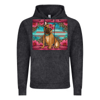 Vintage Black french bulldog floral Vintage Hoodie - Artiststas