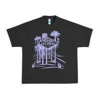 Pigment Black las vegas strip retro famous sign nevada traveler souvenir t shirt Urban Heavy Tee - baoMotion