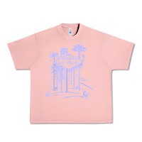Salmon las vegas strip retro famous sign nevada traveler souvenir t shirt Urban Heavy Tee - baoMotion