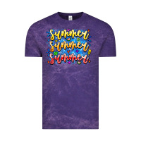 Cloud Purple Summer Summer Summer Vintage Tee - CowhideDigitalArt