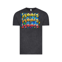 Vintage Black Summer Summer Summer Vintage Tee - CowhideDigitalArt
