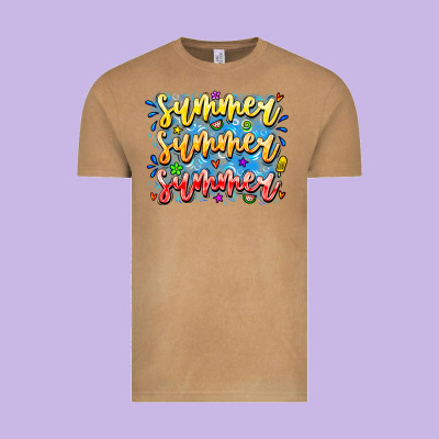 Summer Summer Summer Vintage Tee Designed By Cowhidedigitalart