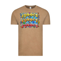 Vintage Coffee Summer Summer Summer Vintage Tee - CowhideDigitalArt