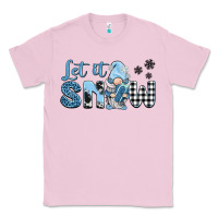 Bubblegum Pink let it snow gnome Classic Tee - BarkalooDesign