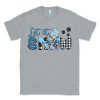 Heather Grey let it snow gnome Classic Tee - BarkalooDesign